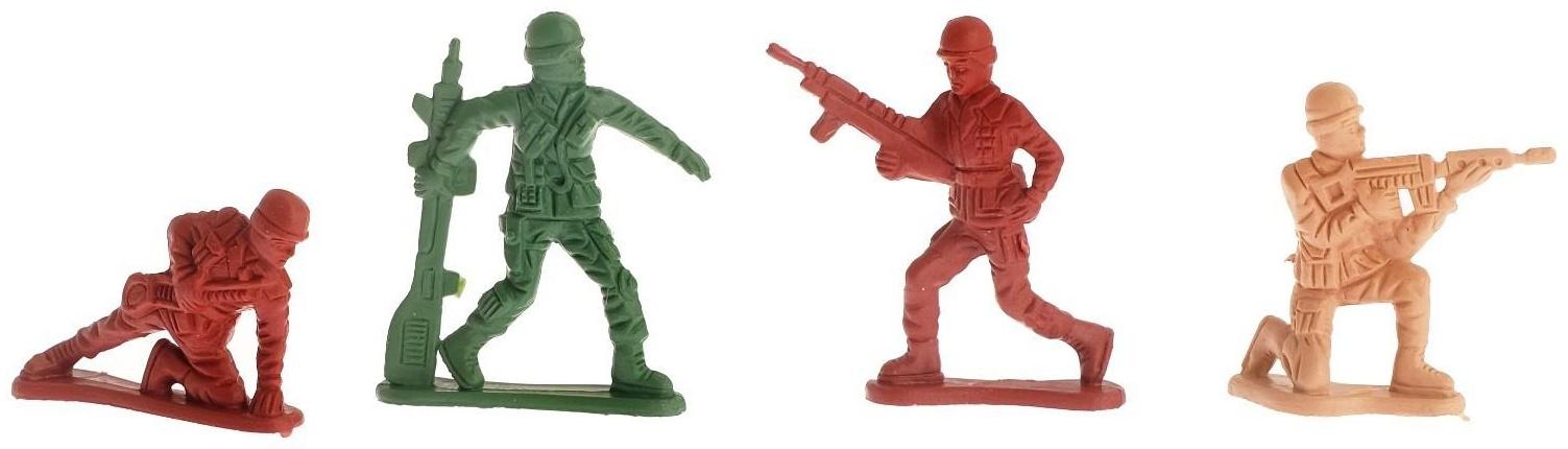 Набор «Бравая армия», 130 солдатиков, МИКС