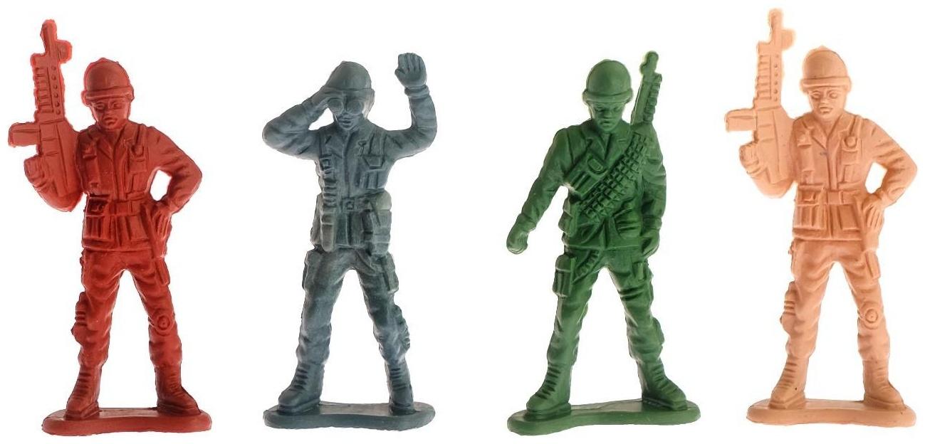 Набор «Бравая армия», 130 солдатиков, МИКС