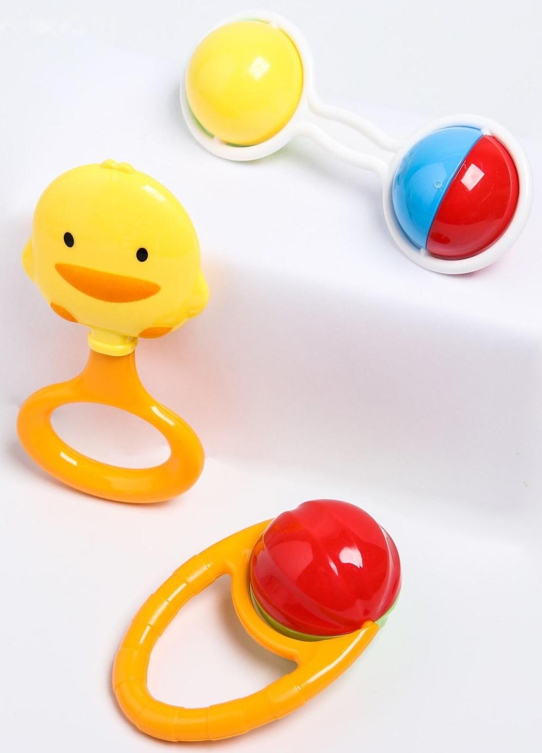 Набор погремушек «Крошка Я», 3 шт.
