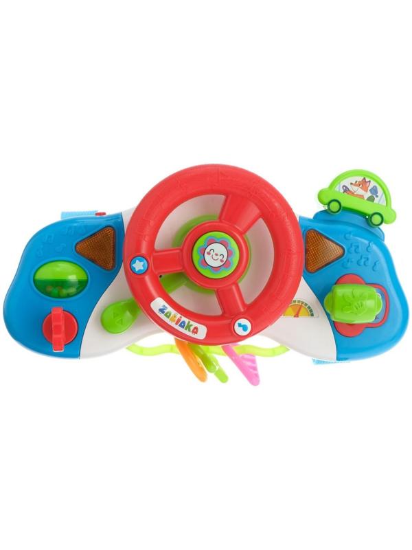 Музыкальный руль-подвеска «Весело рулим!», звук, свет, цвета МИКС