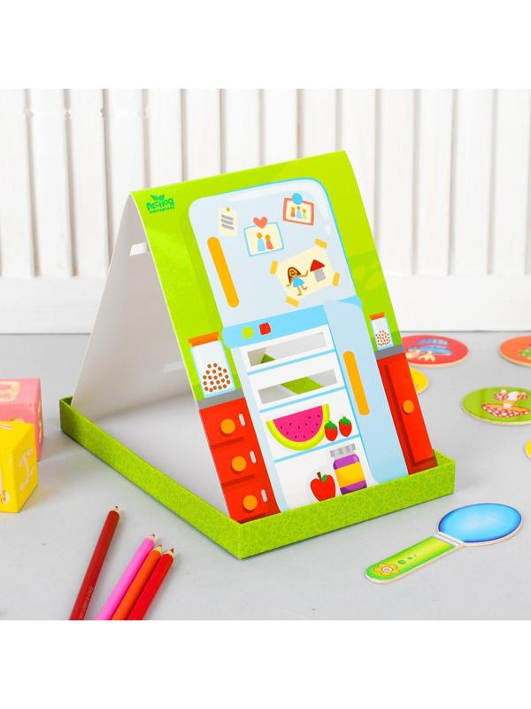 Развивающая игра «Накорми меня» (2 основы+ ложка+ 24 элемента)