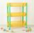 Этажерка для игрушек на колёсах 3-х секционная «Конфетти», цвет жёлтый