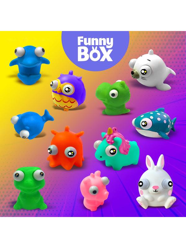 Игровой набор Funny Box «Зверюшки»: карточка, фигурка, лист наклеек