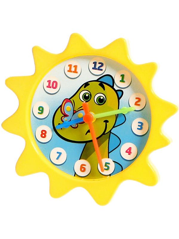 Обучающие часики «Изучаем время» с набором карточек «Мой день» и «Времена года», по методике Монтессори