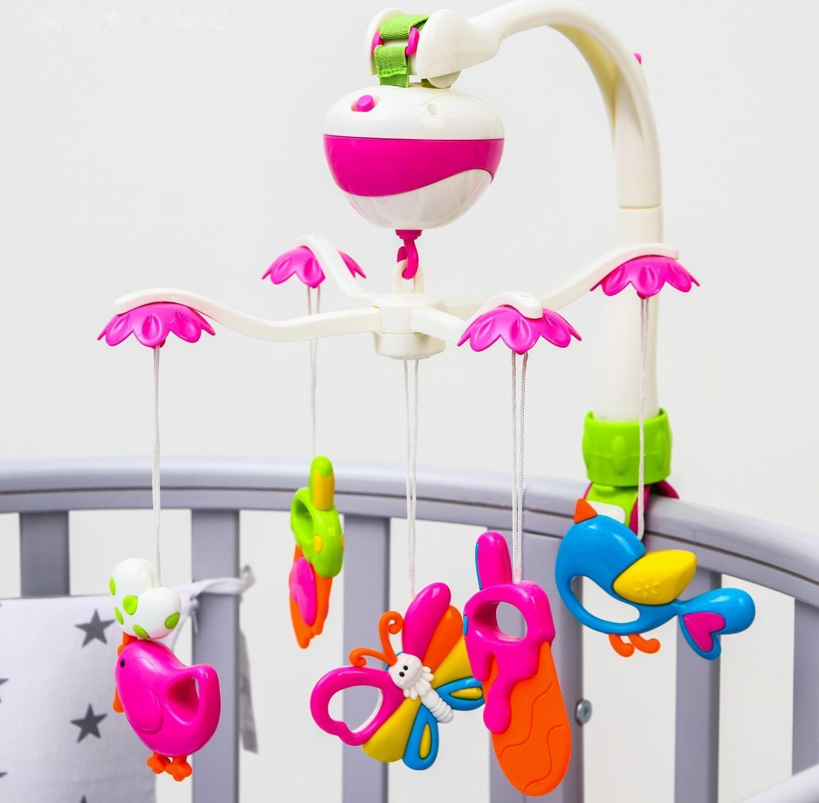 Мобиль музыкальный «Полянка», на батарейках