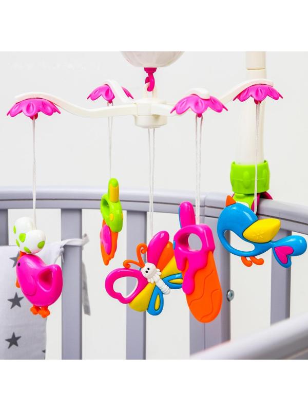 Мобиль музыкальный «Полянка», на батарейках