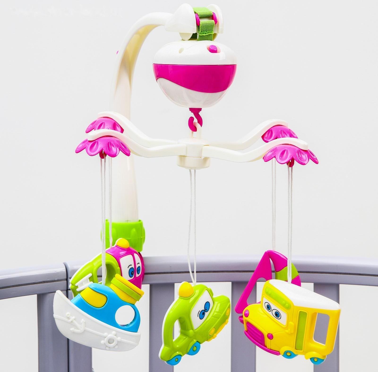 Мобиль музыкальный «Транспорт», на батарейках