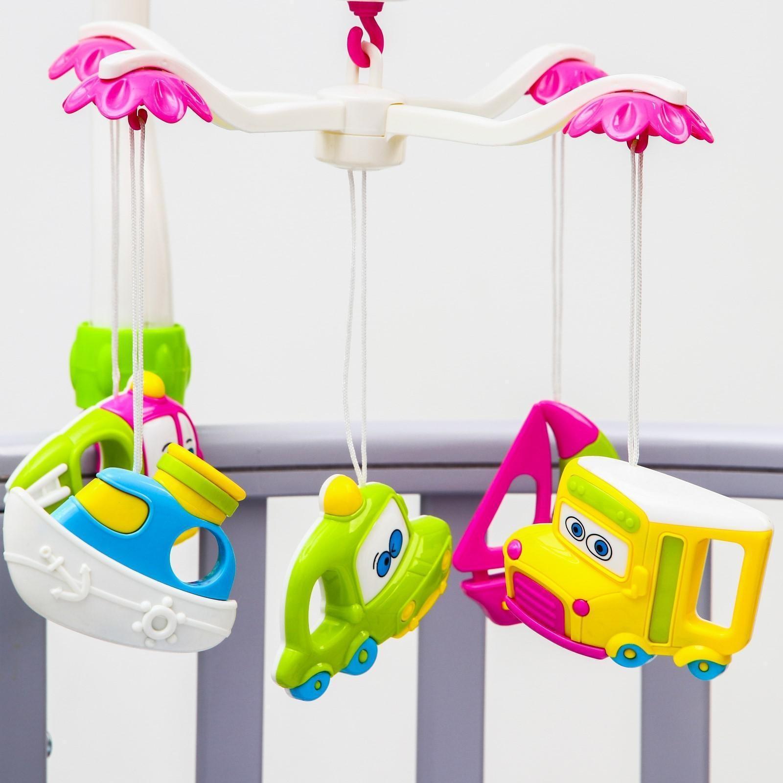 Мобиль музыкальный «Транспорт», на батарейках