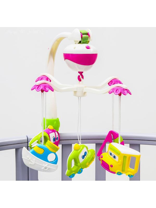 Мобиль музыкальный «Транспорт», на батарейках