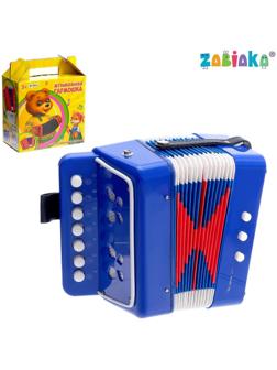 Музыкальная игрушка «Гармонь», цвет синий