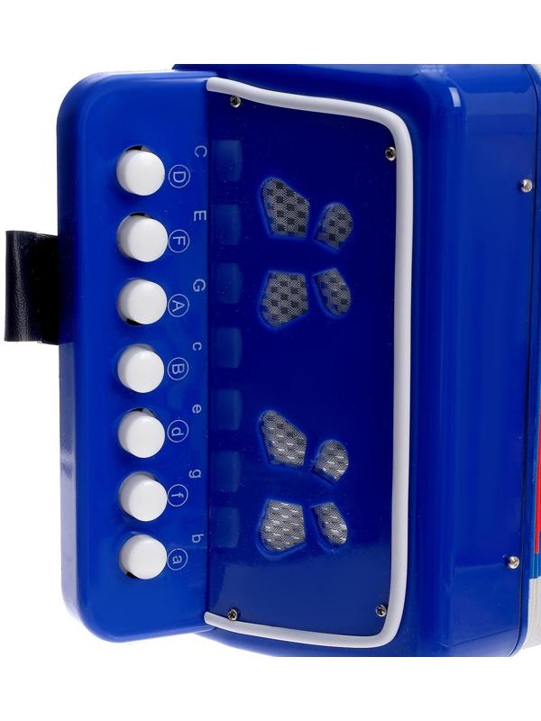 Музыкальная игрушка «Гармонь», цвет синий