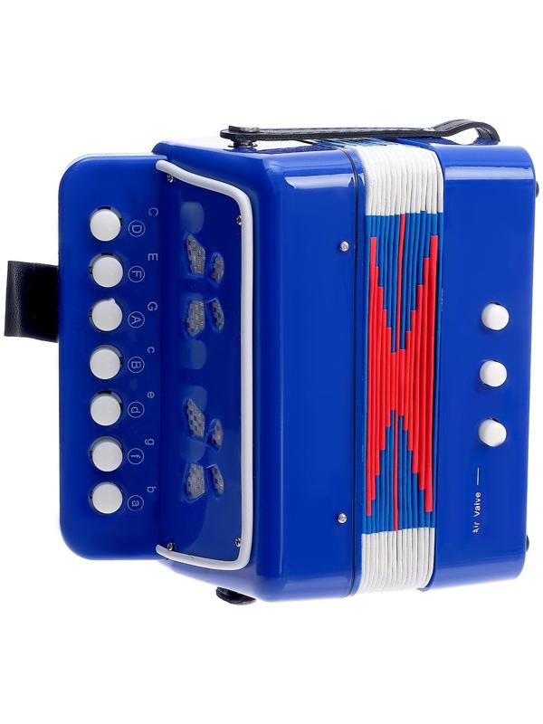 Музыкальная игрушка «Гармонь», цвет синий