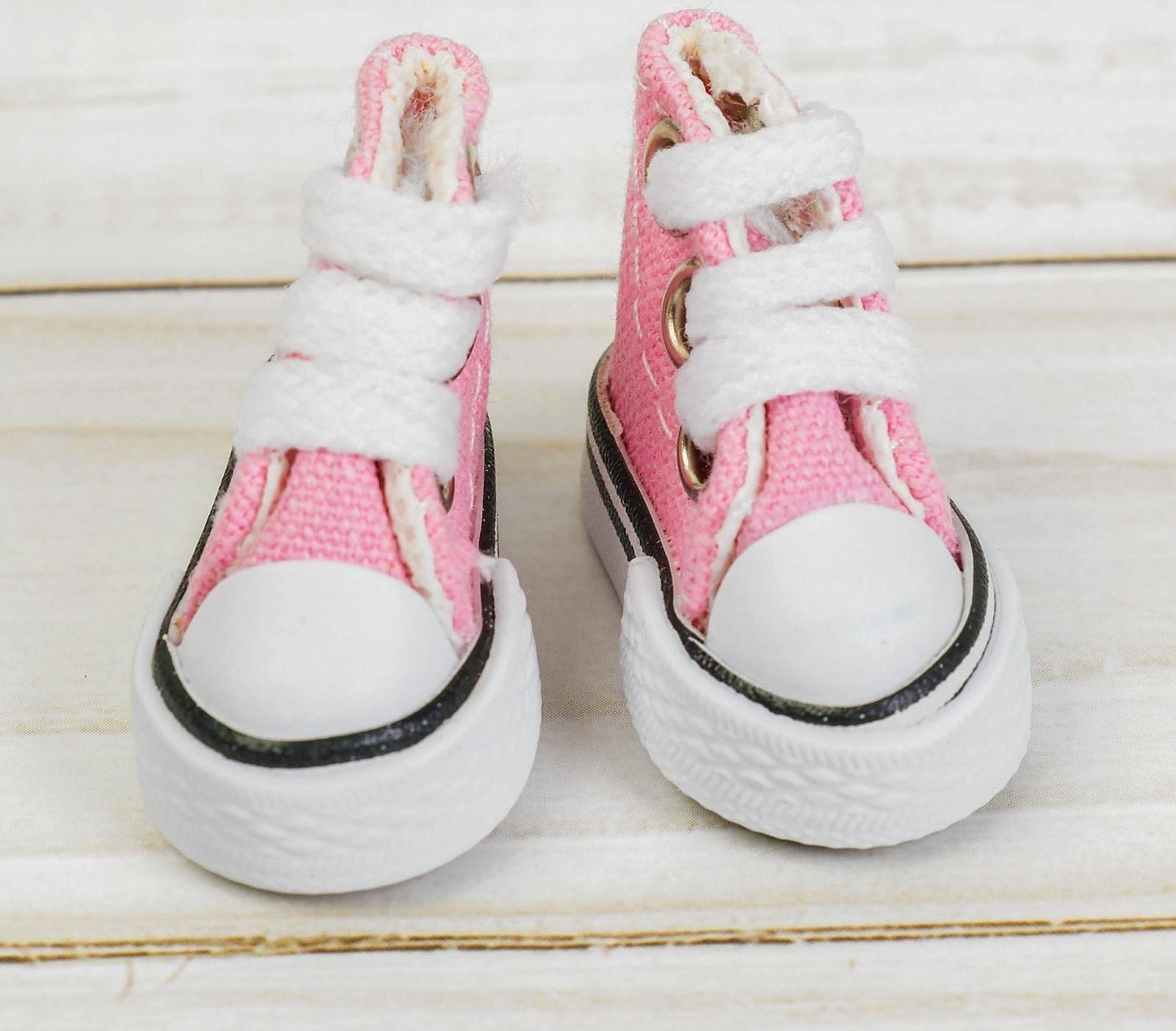 Кеды для кукол, длина подошвы 3,8 см, цвет розовый