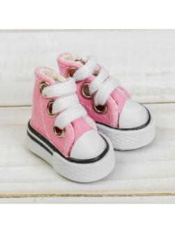 Кеды для кукол, длина подошвы 3,8 см, цвет розовый