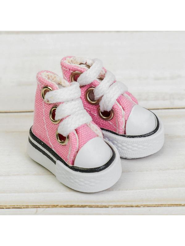 Кеды для кукол, длина подошвы 3,8 см, цвет розовый