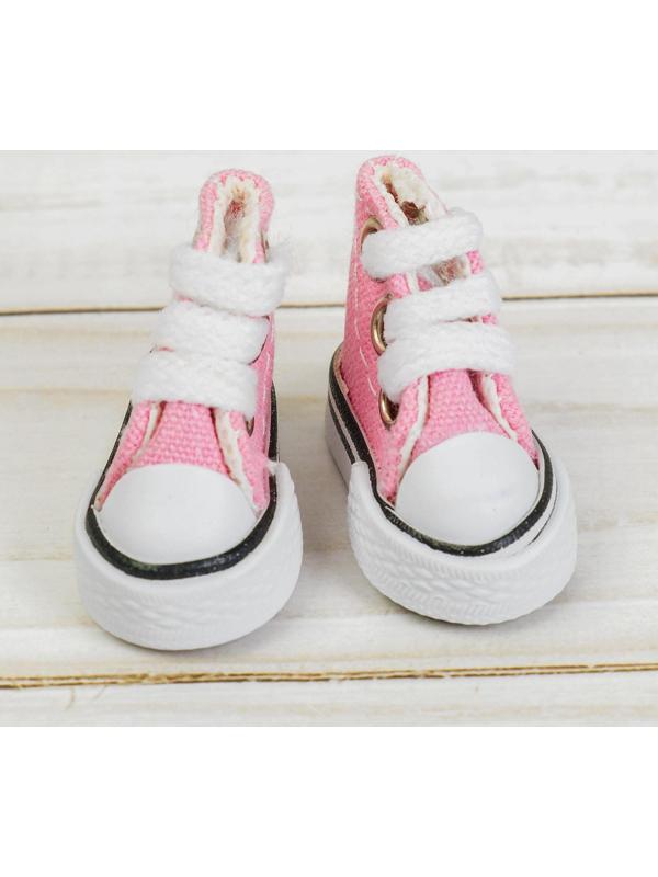 Кеды для кукол, длина подошвы 3,8 см, цвет розовый