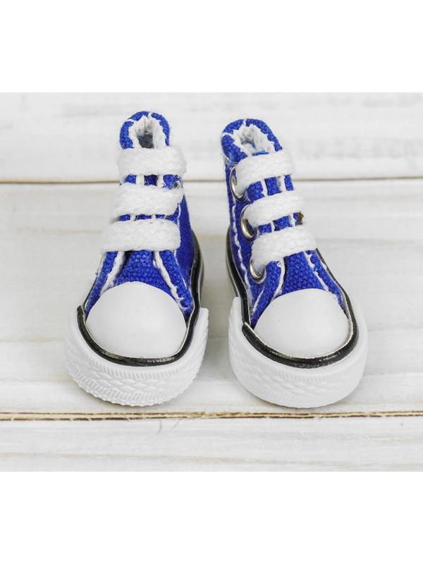 Кеды для кукол, длина подошвы 3,8 см, цвет синий