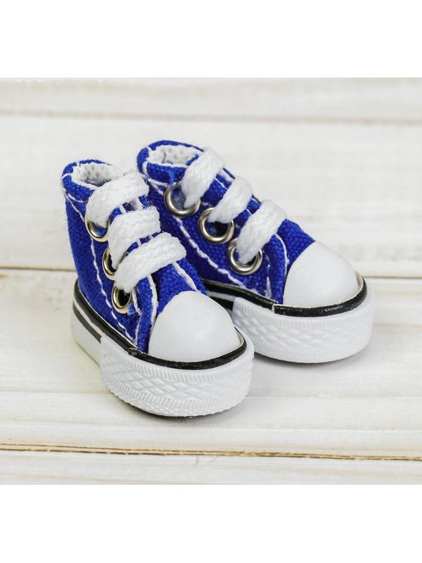 Кеды для кукол, длина подошвы 3,8 см, цвет синий