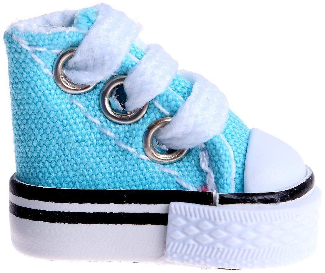 Кеды для кукол, длина подошвы 3,8 см, цвет голубой