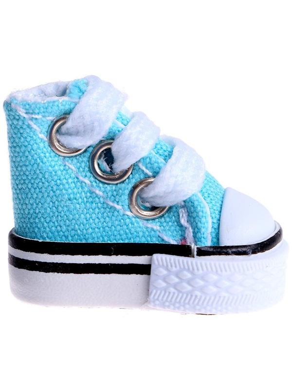 Кеды для кукол, длина подошвы 3,8 см, цвет голубой