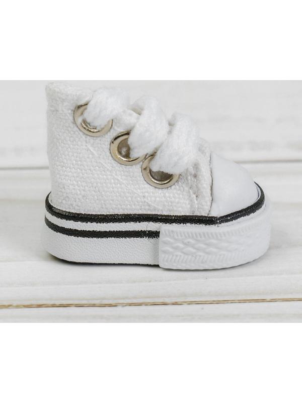 Кеды для кукол, длина подошвы 3,8 см, цвет белый