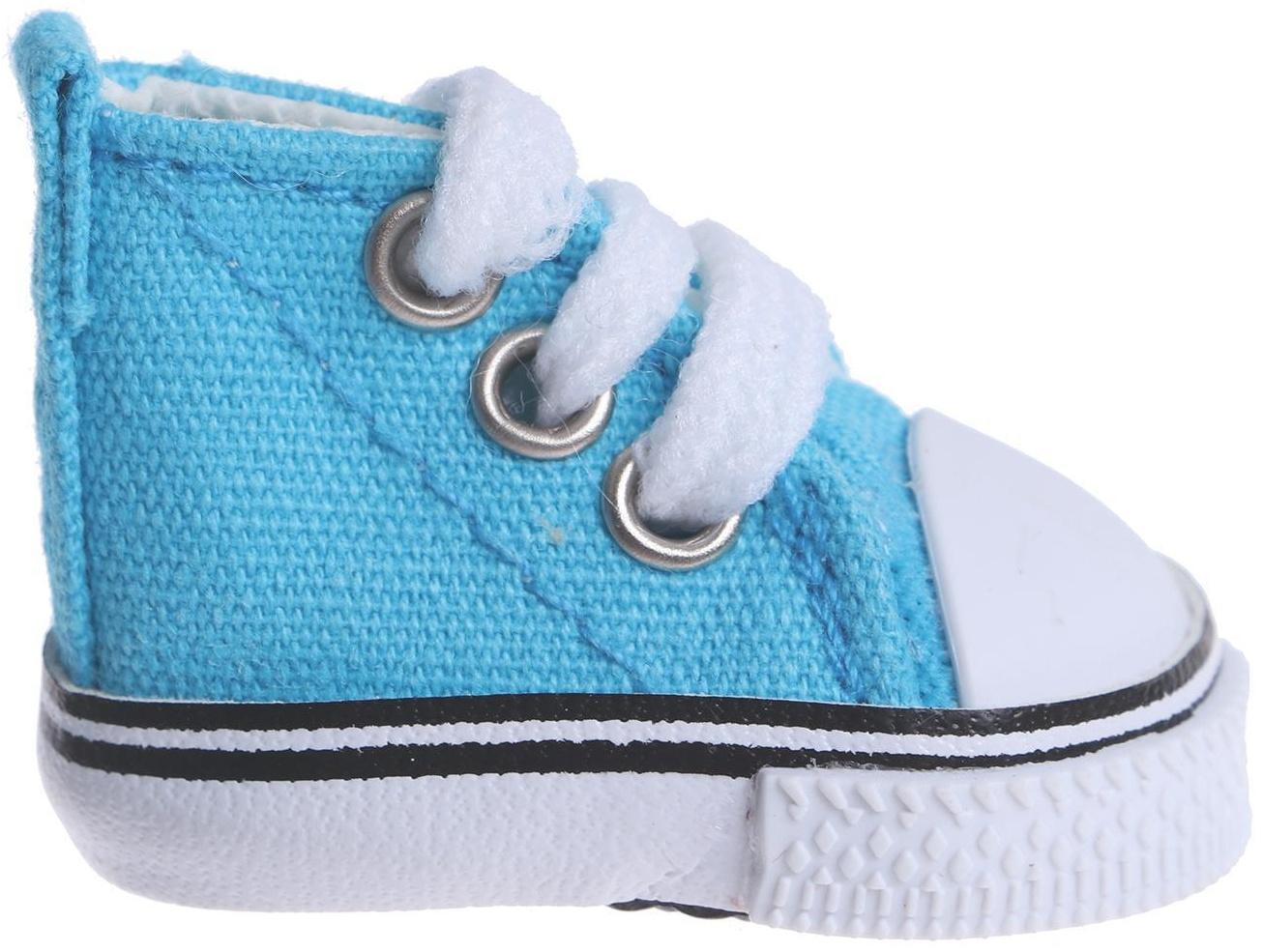 Кеды для кукол, длина подошвы 5 см, цвет бирюзовый