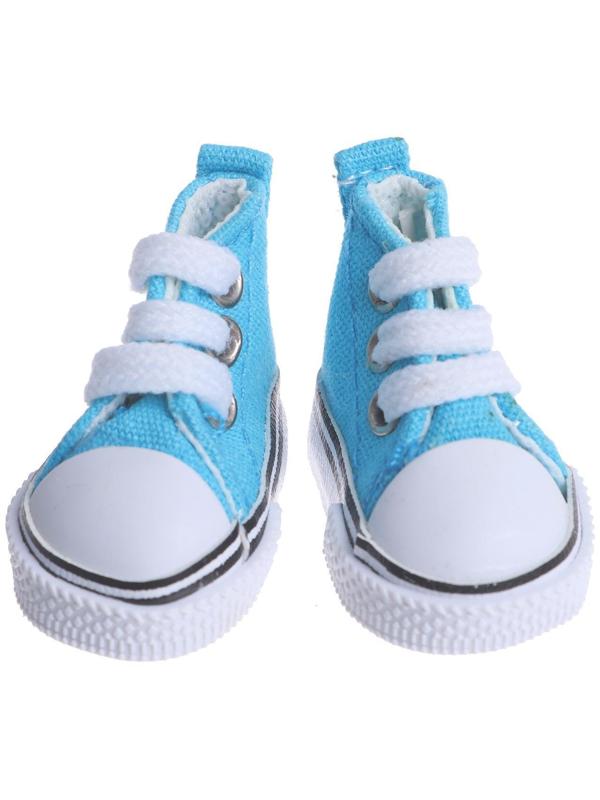 Кеды для кукол, длина подошвы 5 см, цвет бирюзовый