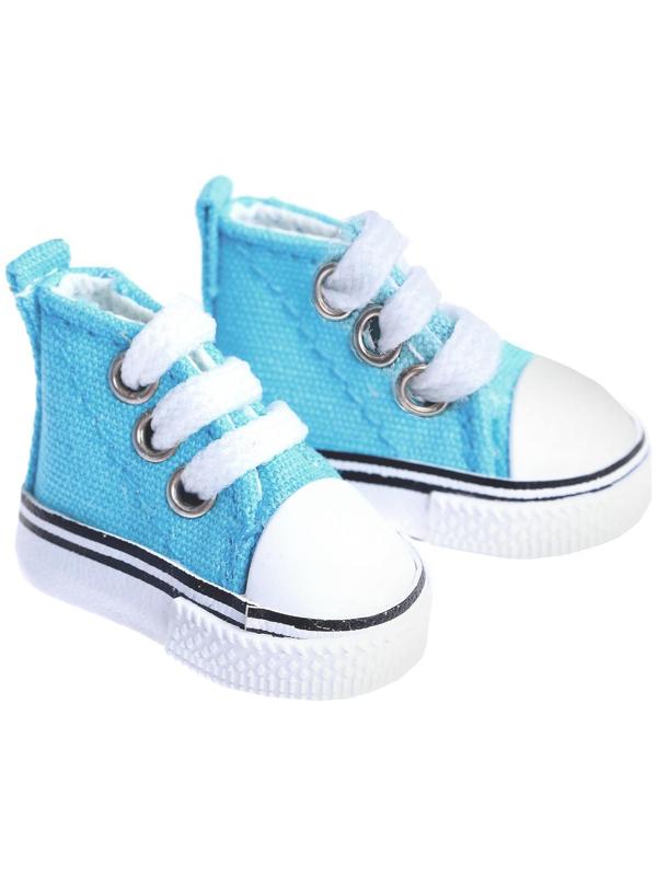 Кеды для кукол, длина подошвы 5 см, цвет бирюзовый