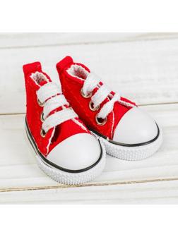 Кеды для кукол, длина подошвы 5 см, цвет красный