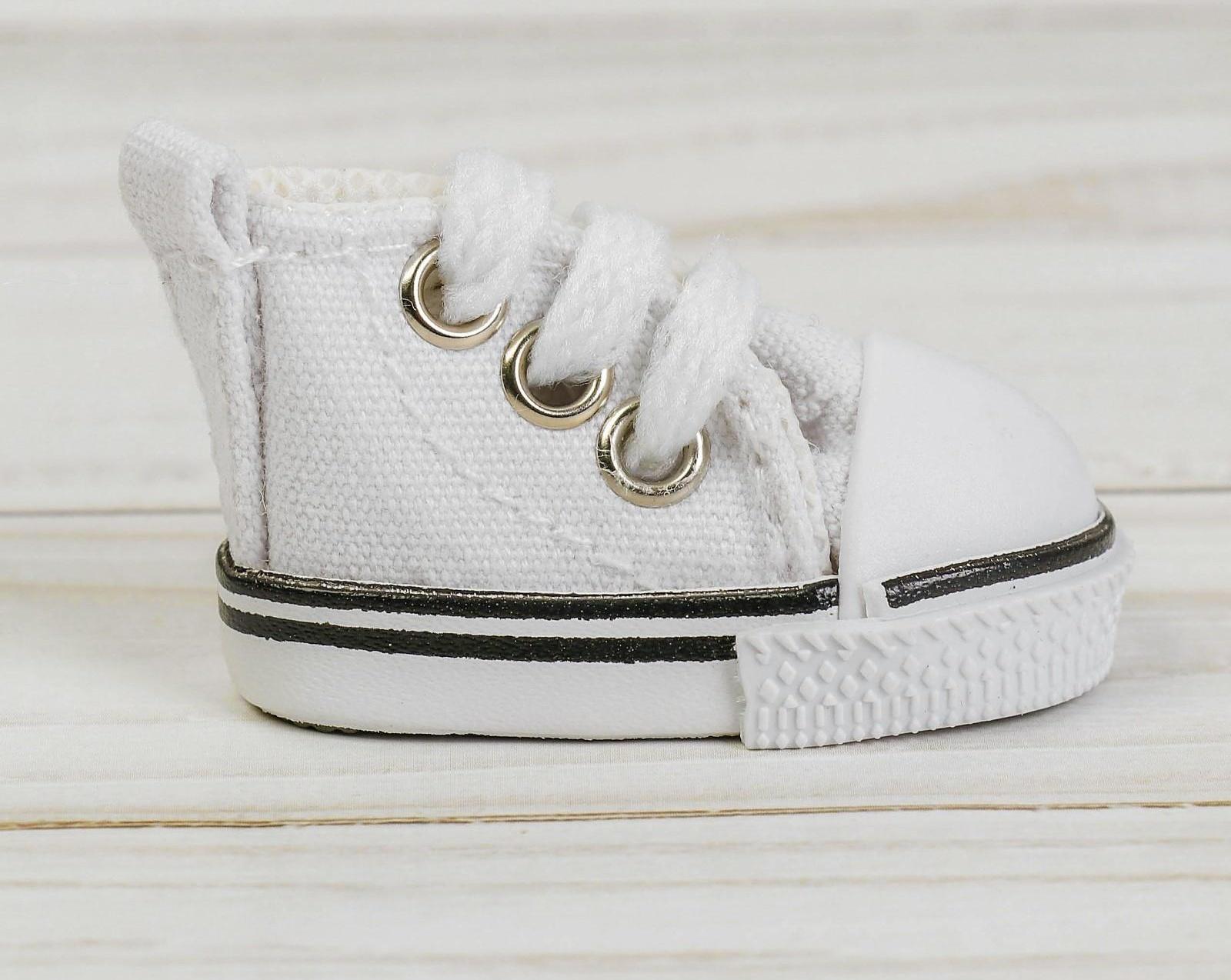 Кеды для кукол, длина подошвы 5 см, цвет белый