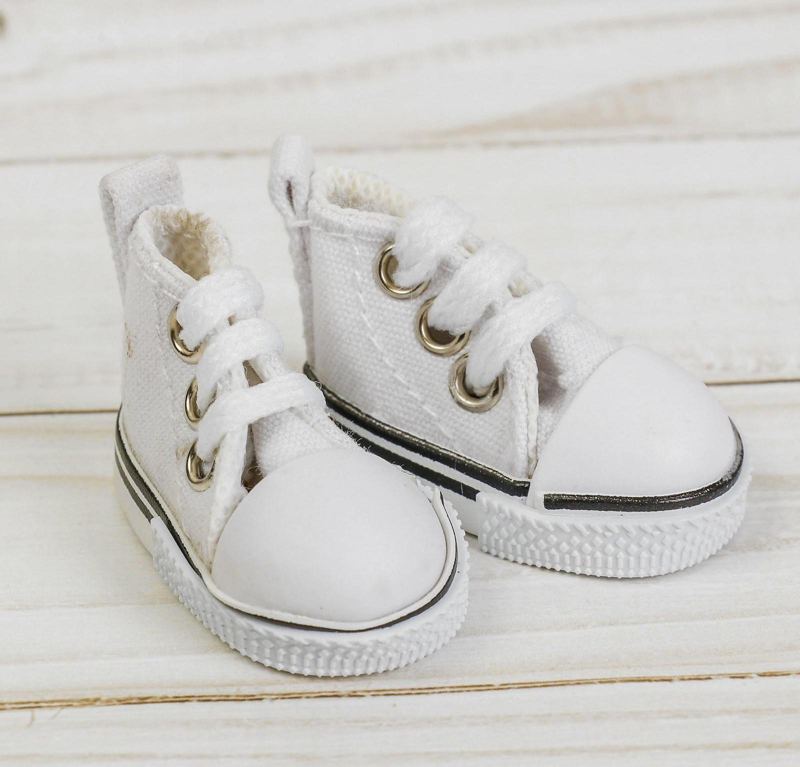 Кеды для кукол, длина подошвы 5 см, цвет белый