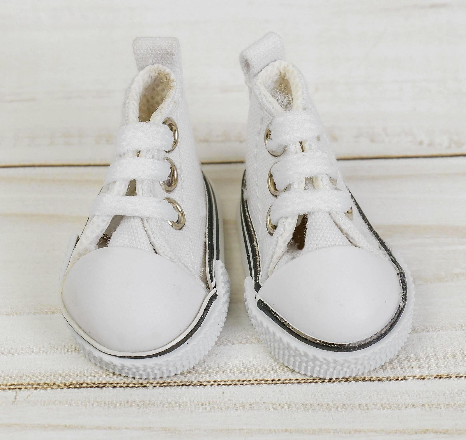 Кеды для кукол, длина подошвы 5 см, цвет белый