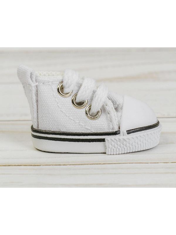 Кеды для кукол, длина подошвы 5 см, цвет белый