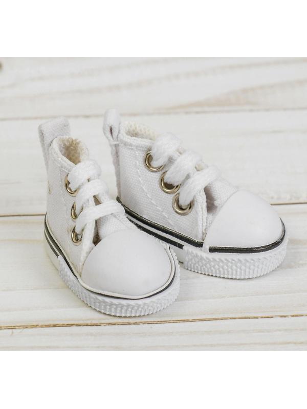 Кеды для кукол, длина подошвы 5 см, цвет белый