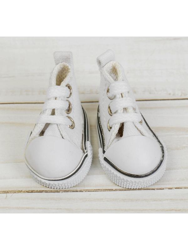 Кеды для кукол, длина подошвы 5 см, цвет белый