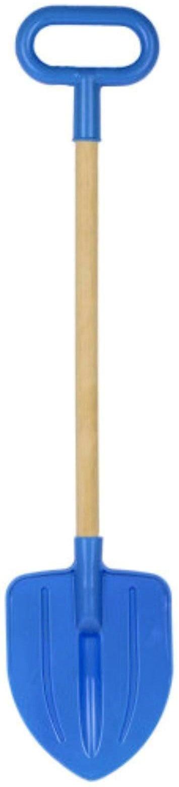 Детская лопатка с деревянной ручкой, штыковая, 75 см, МИКС