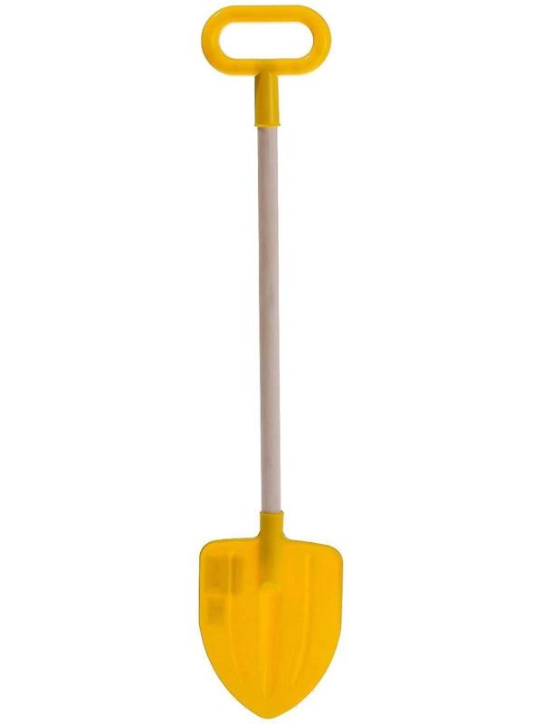 Детская лопатка с деревянной ручкой, штыковая, 75 см, МИКС