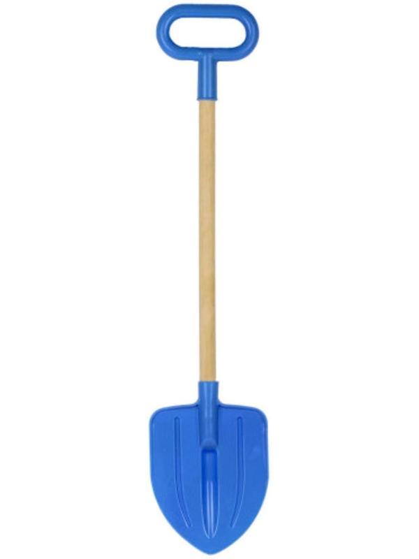 Детская лопатка с деревянной ручкой, штыковая, 75 см, МИКС