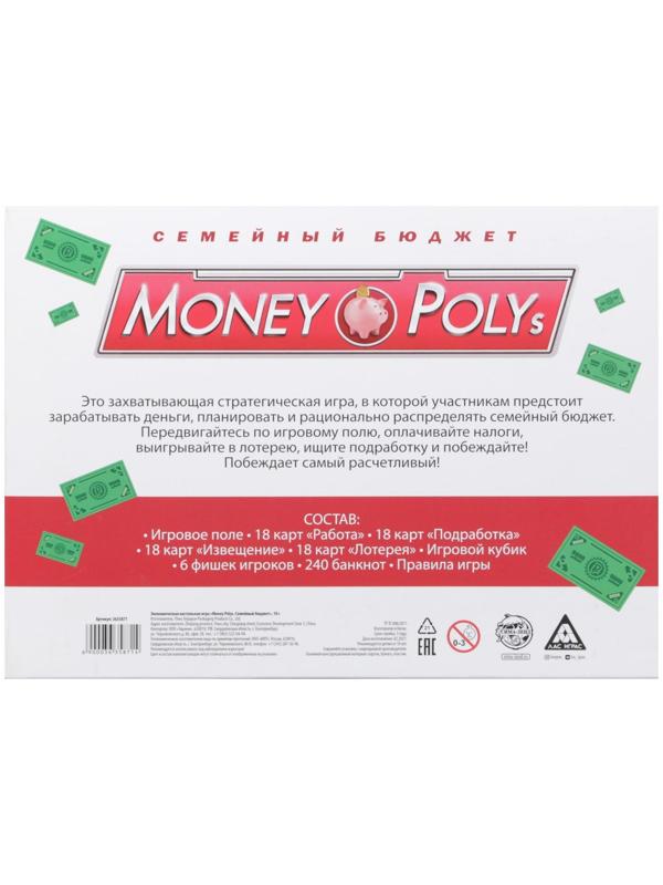 Настольная экономическая игра «MONEY POLYS. Семейный бюджет», 10+