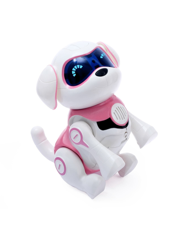 Робот-собака Iq Bot «Чаппи», русское озвучивание, световые и звуковые эффекты / Розовый