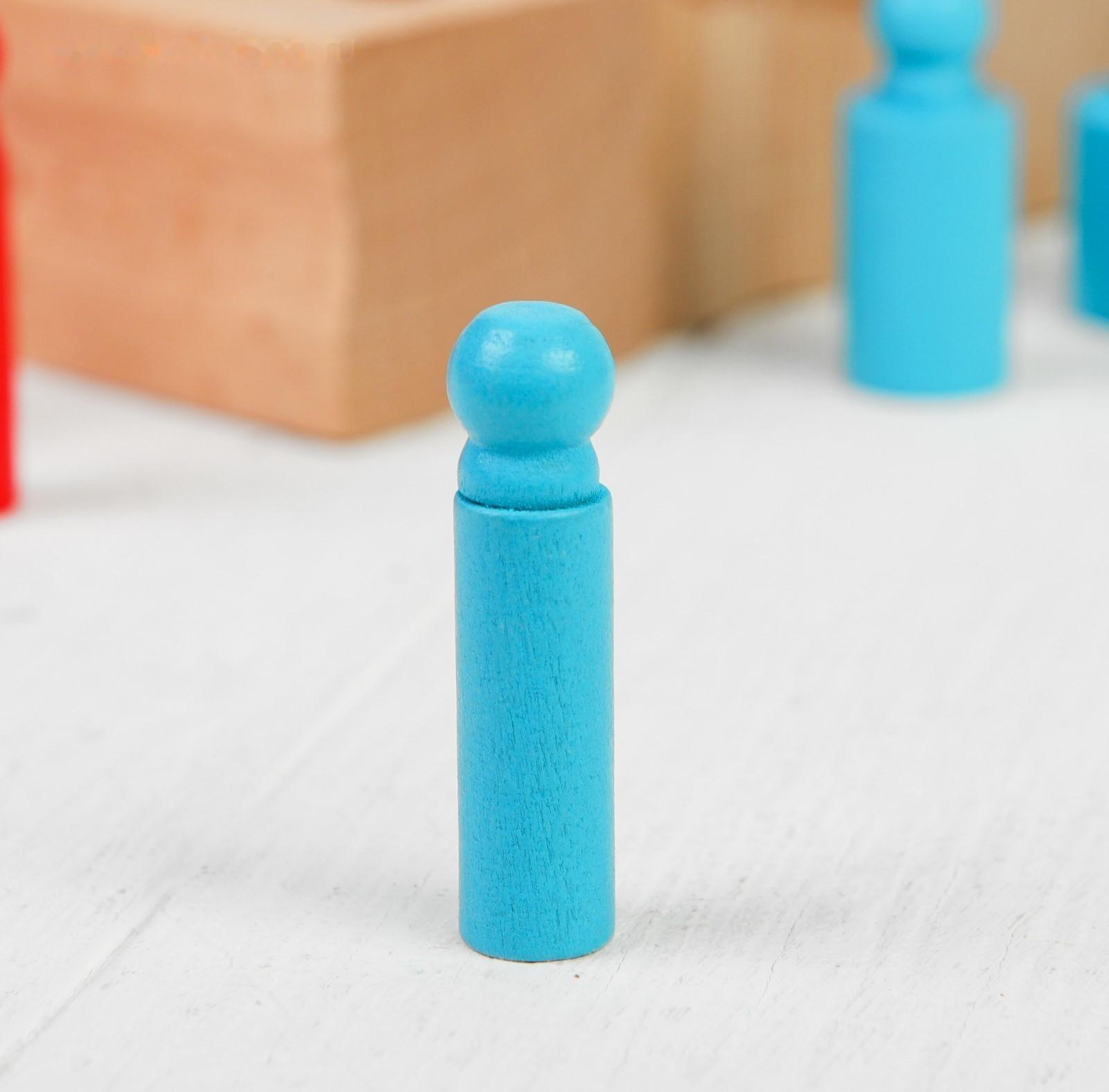 Развивающий набор цилиндров «Больше-меньше», цветные MSN17065