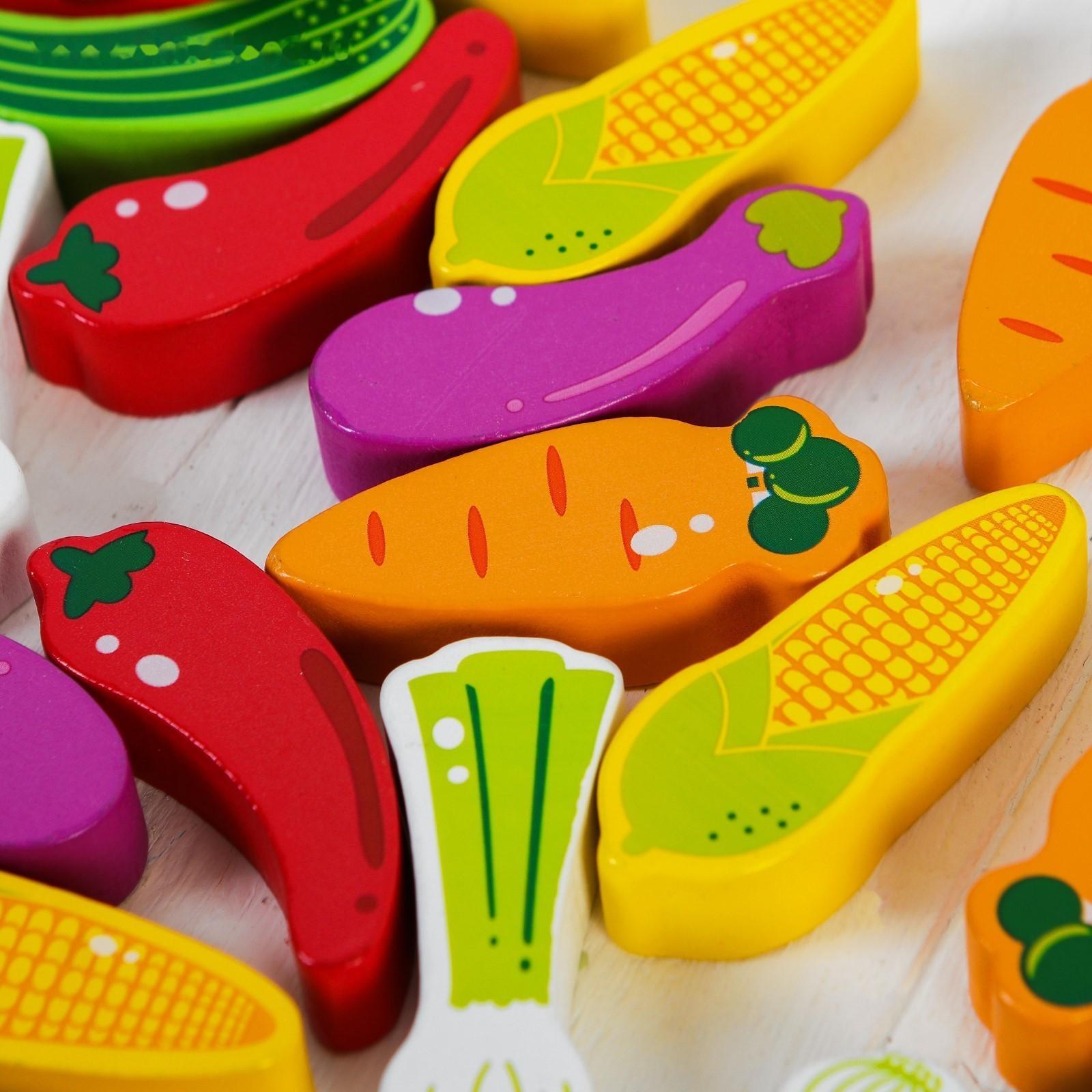 Игра «Падающая башня. Овощи», 55 элементов