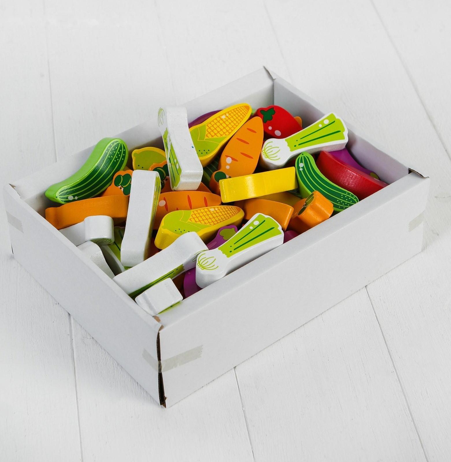 Игра «Падающая башня. Овощи», 55 элементов