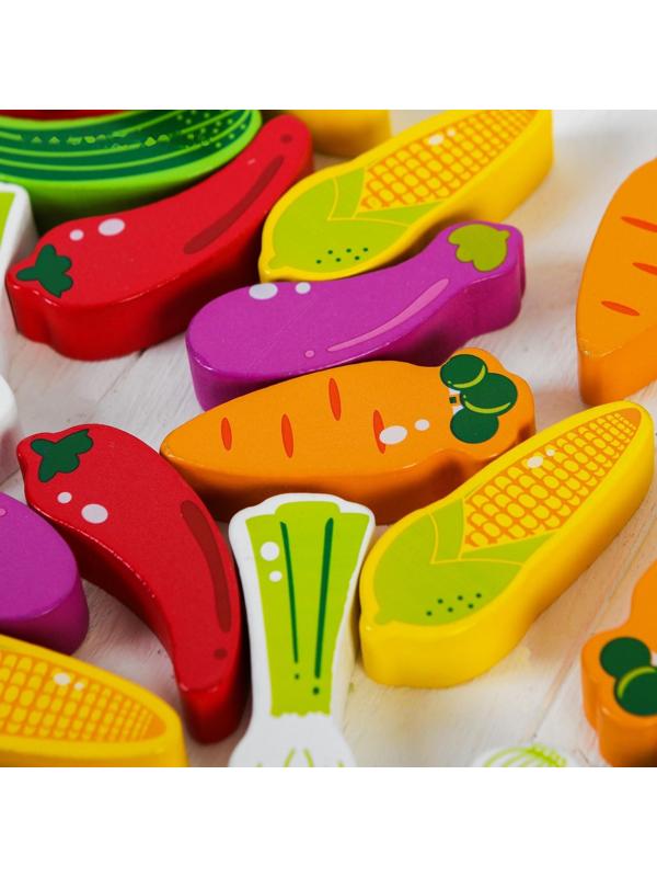 Игра «Падающая башня. Овощи», 55 элементов