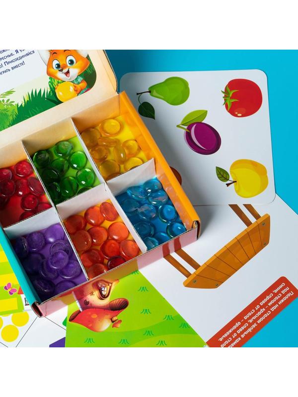 Мозаика с камешками «Марблс. Весёлые задания», карточки, по методике Монтессори