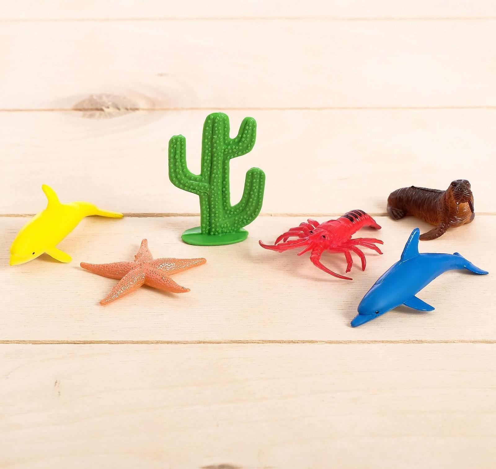 Развивающий набор «Морские обитатели»: животные и кинетический песок
