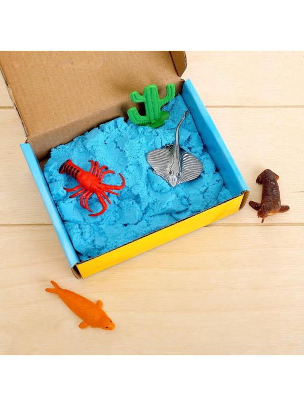 Развивающий набор «Морские обитатели»: животные и кинетический песок