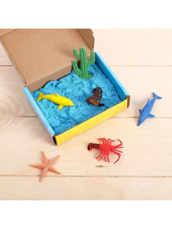 Развивающий набор «Морские обитатели»: животные и кинетический песок