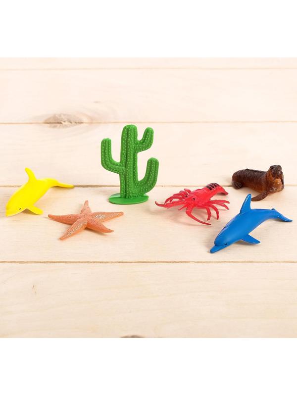 Развивающий набор «Морские обитатели»: животные и кинетический песок