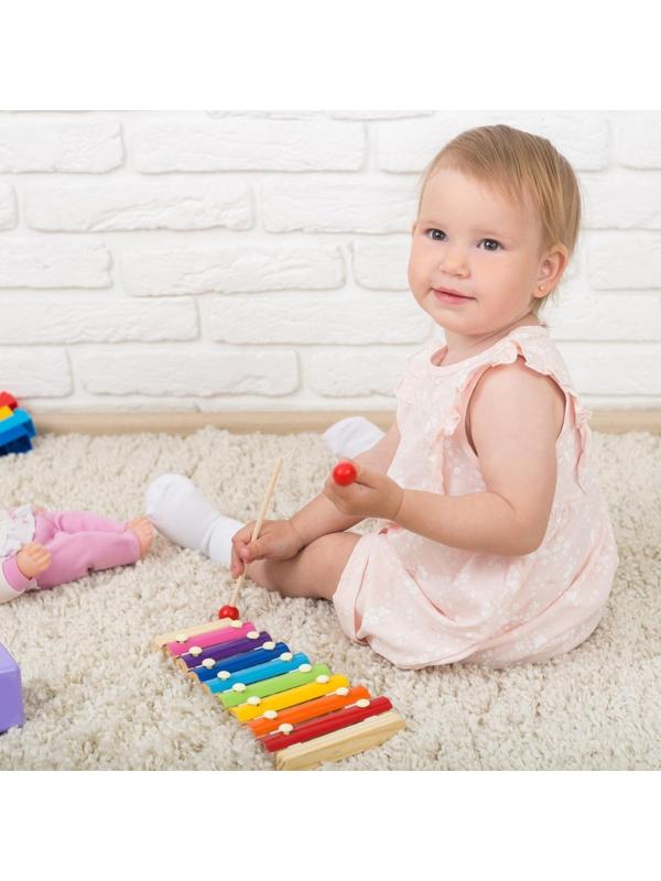 Металлофон, 12 тонов + карточки с песнями